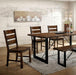 Dulce Walnut/Black Dining Table - Furniture House (VA)
