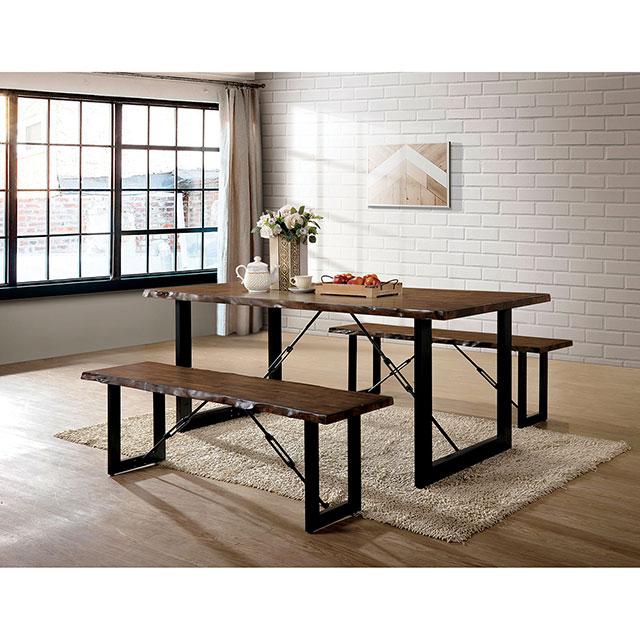 Dulce Walnut/Black Dining Table - Furniture House (VA)