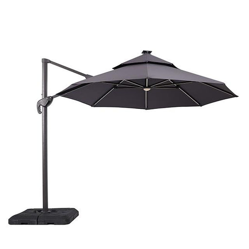 Nuti 10 Ft Round Umbrella w/ LED Light + 37" Large Base - Furniture House (VA)
