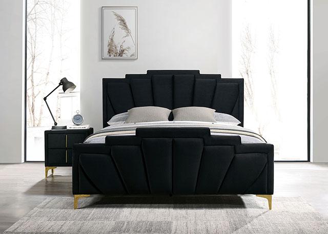 Florizel Bed Black & Red - Furniture House (VA)