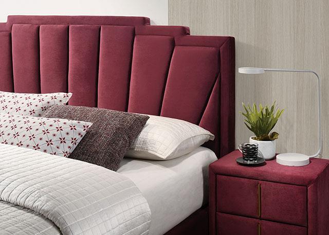 Florizel Bed Black & Red - Furniture House (VA)