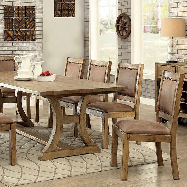 GIANNA Rustic Pine 96" Dining Table - Furniture House (VA)