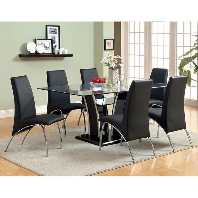Glenview Black Dining Table - Furniture House (VA)