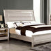 Golva E.King & Queen Bed White & Silver - Furniture House (VA)