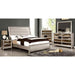 Golva E.King & Queen Bed White & Silver - Furniture House (VA)