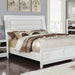 Golva E.King & Queen Bed White & Silver - Furniture House (VA)