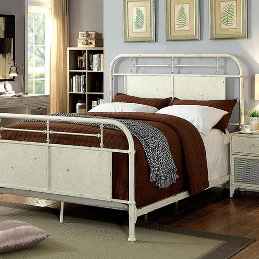 Haldus Cal.King, E.King, & Twin Bed White, Ivory, & Red - Furniture House (VA)