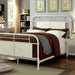 Haldus Cal.King, E.King, & Twin Bed White, Ivory, & Red - Furniture House (VA)