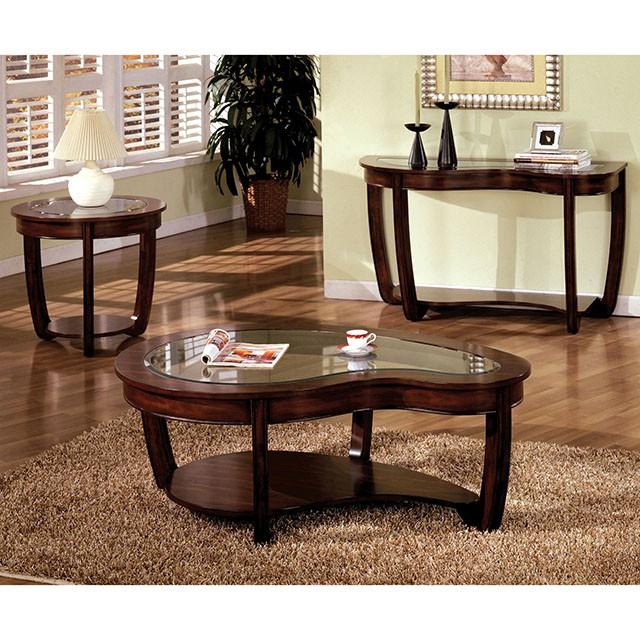 Crystal Falls Dark Cherry End Table - Furniture House (VA)