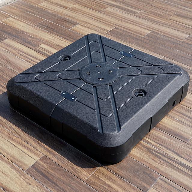 Fida 8 Ft Square Umbrella w/ Double Top + 37" Large Base - Furniture House (VA)