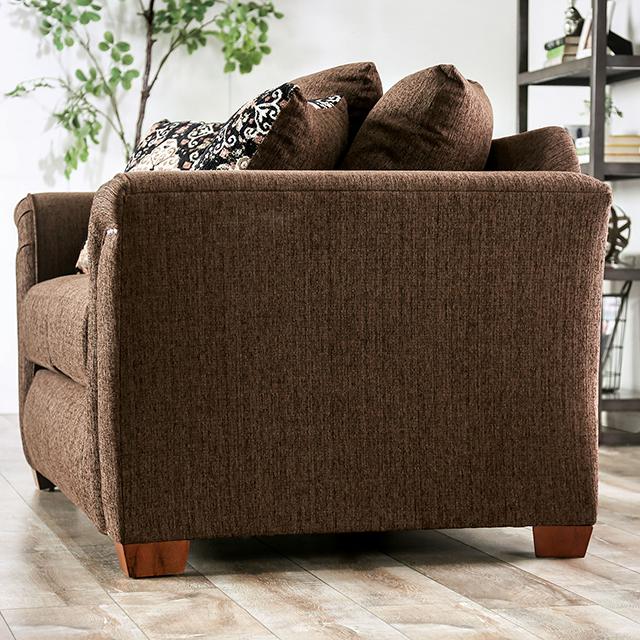 BELSIZE Sofa, Chocolate/Tan - Furniture House (VA)