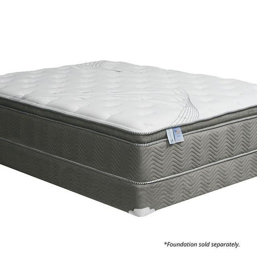 STORMIN White/Gray 13" Euro Pillow Top Mattress, Full - Furniture House (VA)