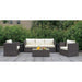 Ilona Brown/Beige Ottoman - Furniture House (VA)