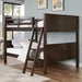 STAMOS Full/Full, Twin/Full, & Twin/twin Bunk Bed, Walnut - Furniture House (VA)