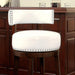 SHIRLEY Dark Oak/White 29" Bar Stool - Furniture House (VA)