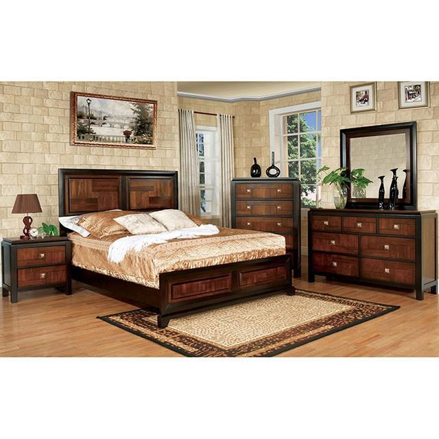 Patra Acacia/Walnut Night Stand - Furniture House (VA)