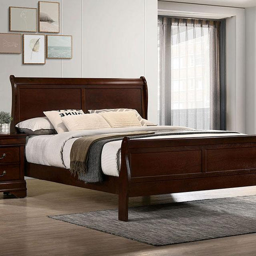 Louis Philippe Full, Twin, Full, & King Bed Black, Grey, Brown & White - Furniture House (VA)