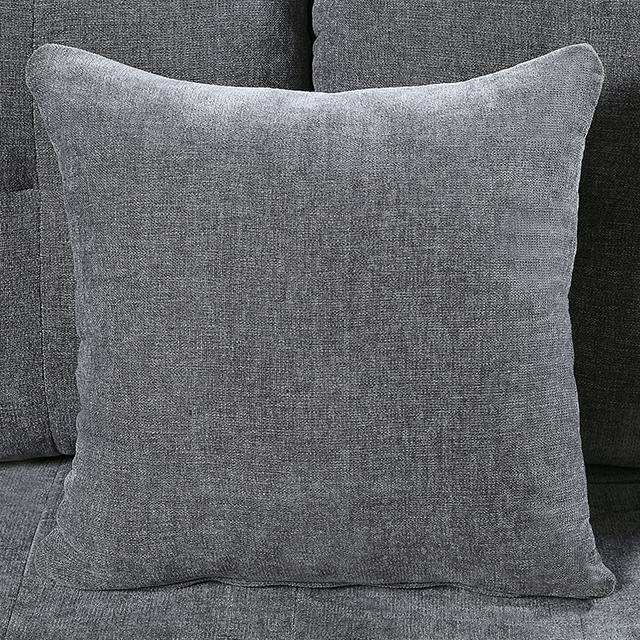 LYNDA Sofa w/ Pillows, Dark Gray - Furniture House (VA)