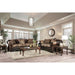 Newdale Brown/Gold Love Seat - Furniture House (VA)