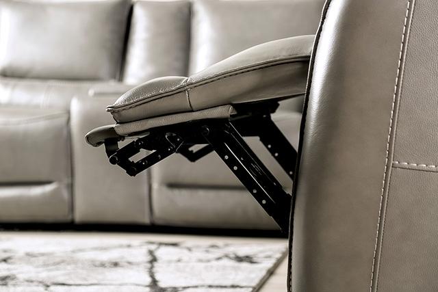 PHINEAS Power Sofa, Gray - Furniture House (VA)