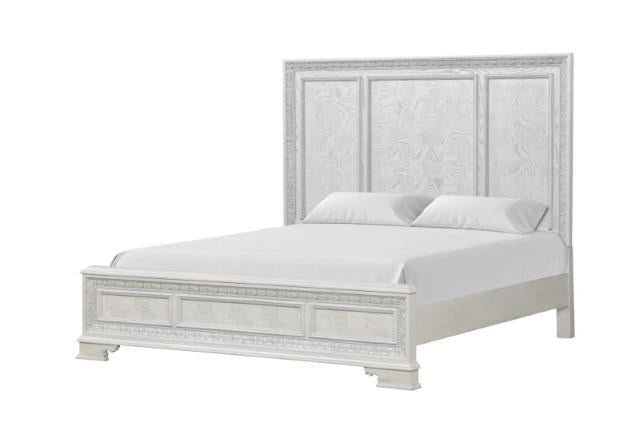 Stella Mia 4 Pc 5 Pc Queen Bedroom Set White - Furniture House (VA)