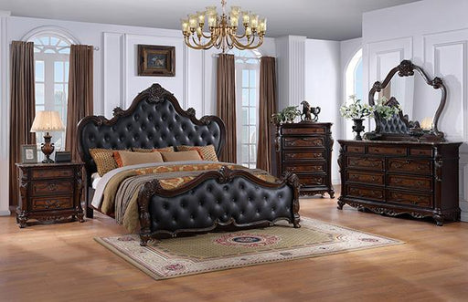 Ventresca 4 & 5 Piece Queen Bedroom Set White & Chrome - Furniture House (VA)