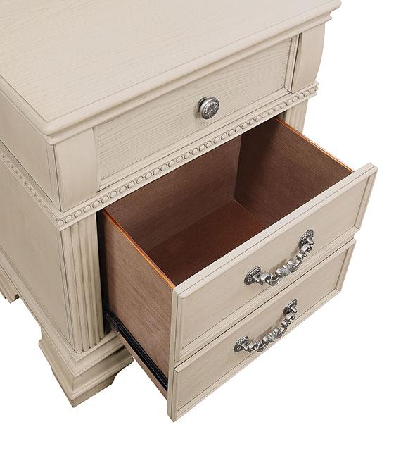 Pamphilos 4 & 5 Piece Queen Bedroom Set Gray & White - Furniture House (VA)