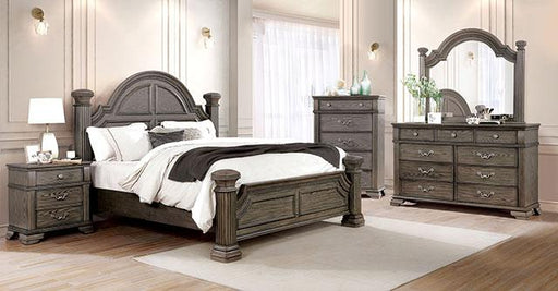 Pamphilos 4 & 5 Piece Queen Bedroom Set Gray & White - Furniture House (VA)