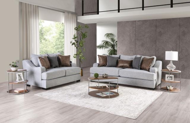 SKYLINE Sofa, Light Gray/Brown - Furniture House (VA)