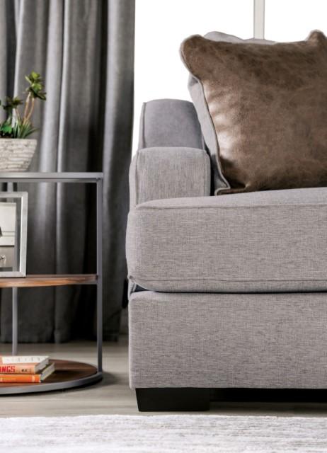 SKYLINE Sofa, Light Gray/Brown - Furniture House (VA)