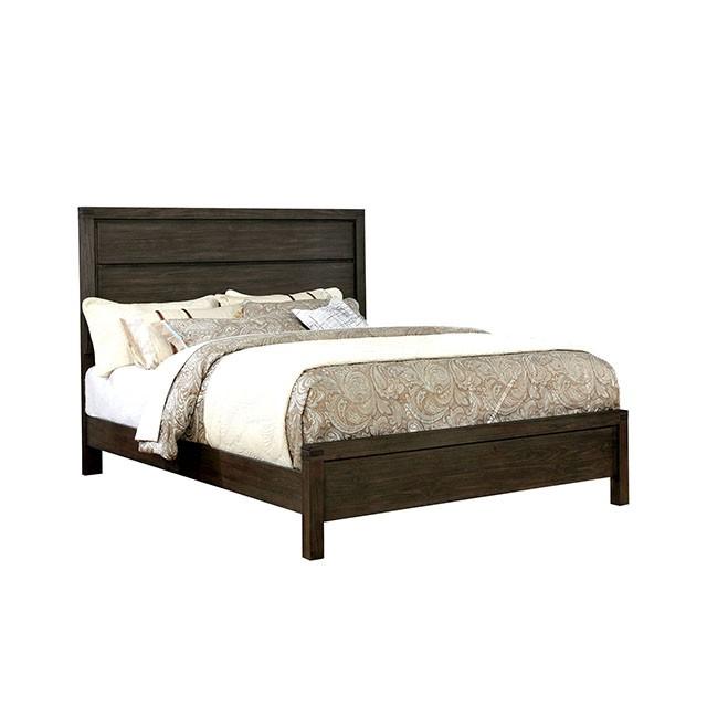 Rexburg Wire-Brushed Rustic Brown E.King & Full Bed - Furniture House (VA)