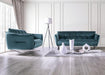 Civellutino Loveseat Teal - Furniture House (VA)
