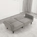 Aristide Futon Sofa Grey & Brown - Furniture House (VA)