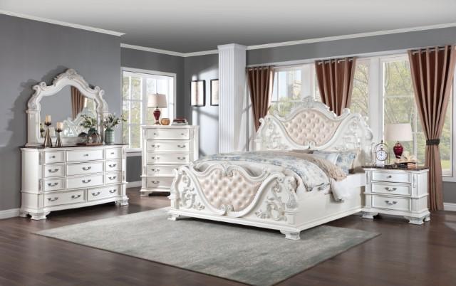 ESPARANZA Mirror, Pearl White - Furniture House (VA)