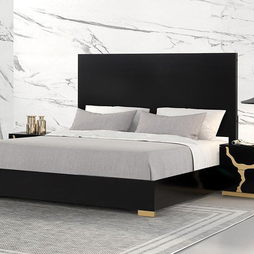 Goldsberg E.King & Queen Bed Grey & Pink - Furniture House (VA)