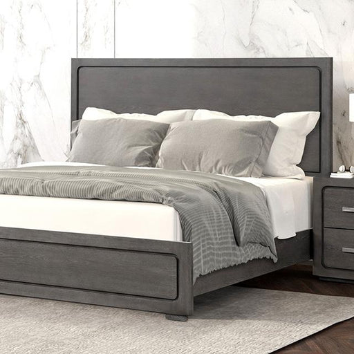 Crowthorne E.King & Queen Bed Grey & White - Furniture House (VA)