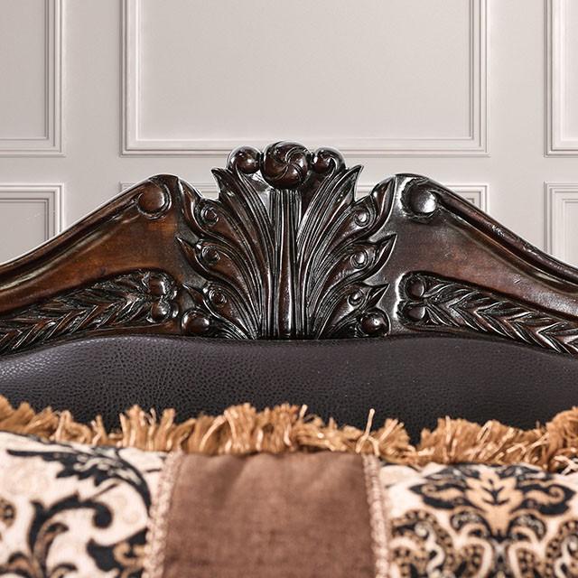 JAMAEL Brown/Espresso Sofa - Furniture House (VA)