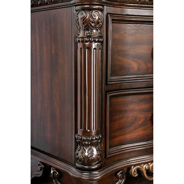 Menodora Brown Cherry Night Stand - Furniture House (VA)