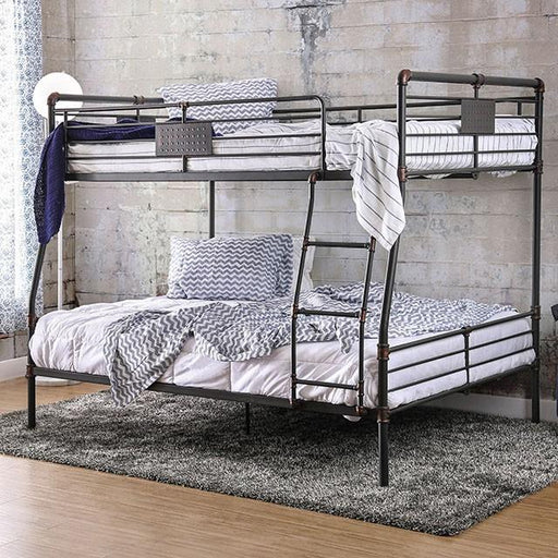 Olga I Antique Black Full/Full Bunk Bed - Furniture House (VA)