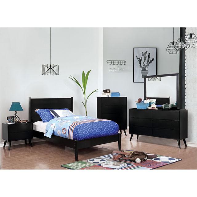 LENNART II Black Night Stand - Furniture House (VA)