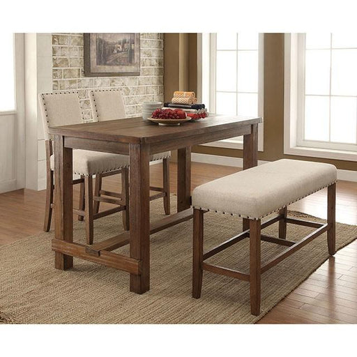 SANIA Rustic Oak Counter Ht. Chair (2/CTN) - Furniture House (VA)