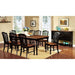 MAYVILLE Black/Antique Oak Dining Table w/ 1x18 Leaf - Furniture House (VA)