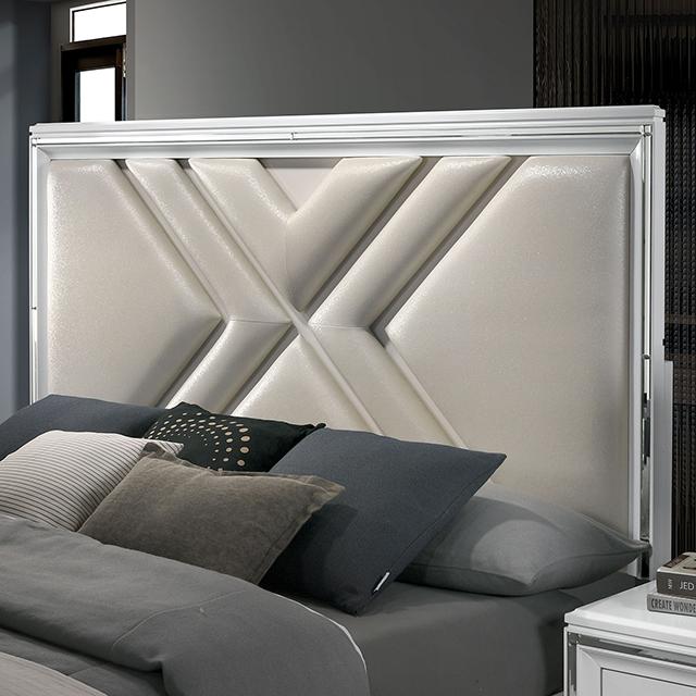 Emmeline 4 & 5 Piece Queen Bedroom Set Gray & White - Furniture House (VA)