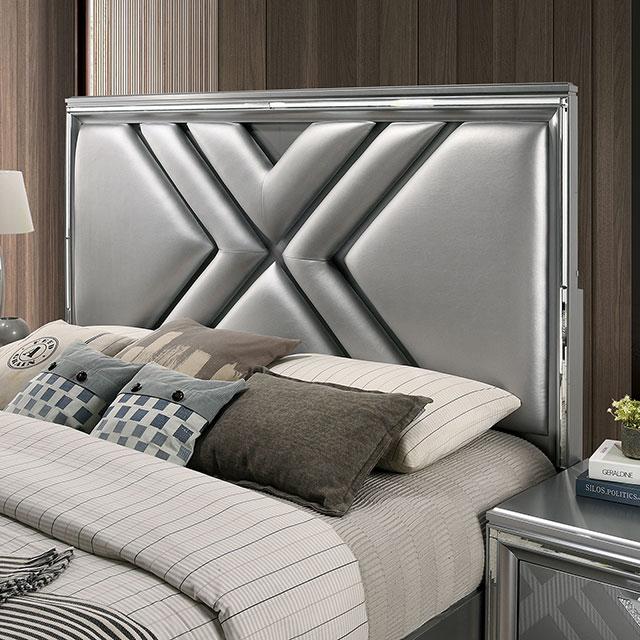 Emmeline 4 & 5 Piece Queen Bedroom Set Gray & White - Furniture House (VA)