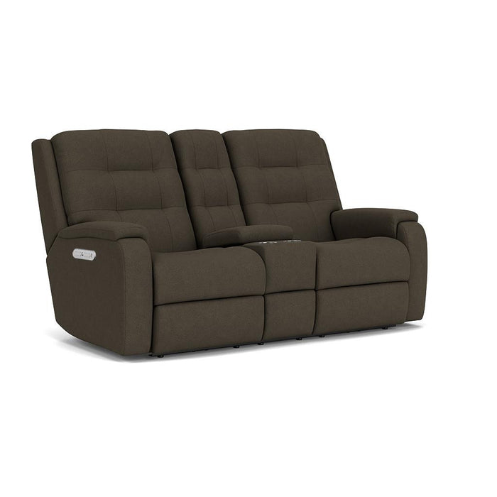 Arlo 2810-601H Power Reclining Loveseat with Console & Power Headrests - Furniture House (VA)