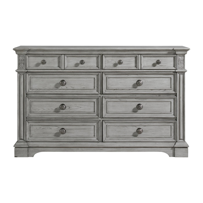 Glenmore 8-Drawer Dresser in Aged Grey - Furniture House (VA)