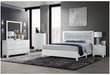 LUCCIA WHITE KING BED GROUP WITH LED - Furniture House (VA)
