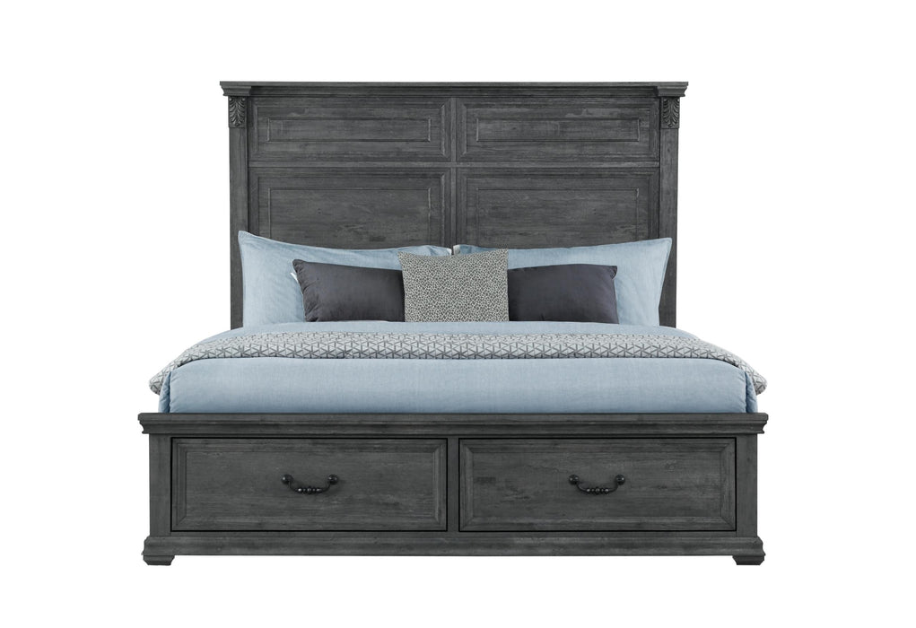 TATUM GREY STOARGE KING BED