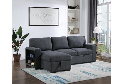 U0202 DARK GREY REVERSIBLE PULL OUT SOFA BED - Furniture House (VA)