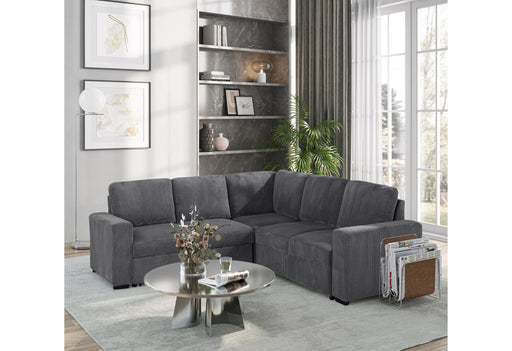 U2660 GREY SOFA BED SECTIONAL W/O CHAISE AND W/O PULLOUT - Furniture House (VA)